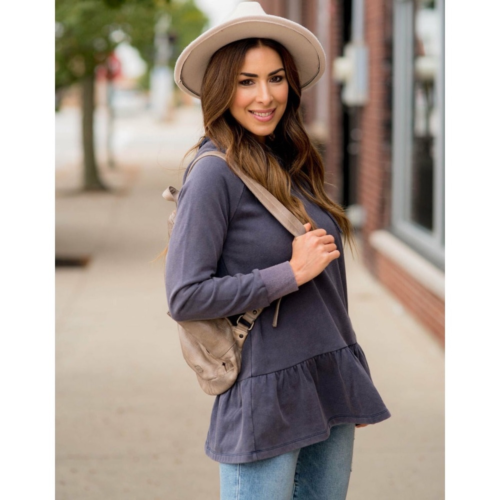 Betsey’s Boutique Shop “Micro Peplum Hoodie”
